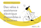Des vélos à assistance électrique disponibles à la location.