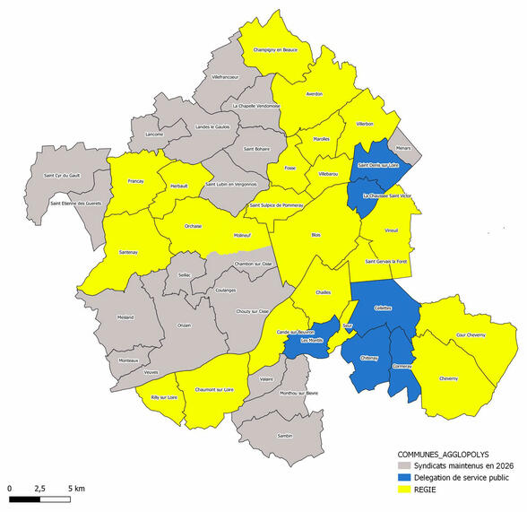 Gestion eau de Blois/agglopolys au 1er janvier 2020
