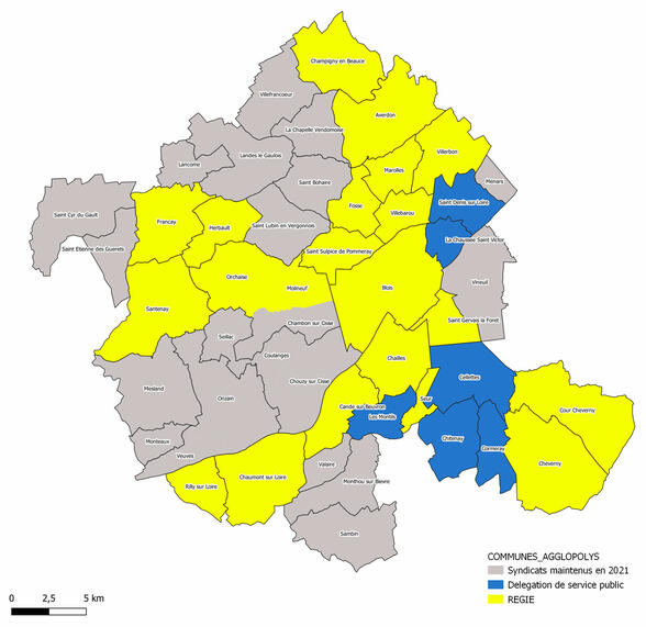 Gestion eau de Blois/agglopolys au 1er janvier 2020