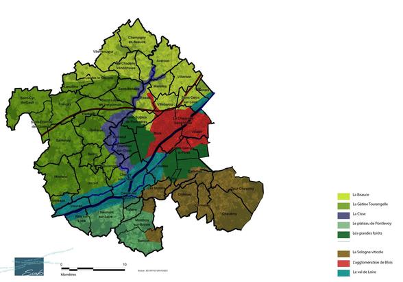 Les unités paysagères d'Agglopolys